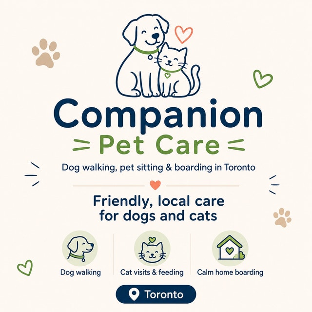 Dog & Cat Walking, Feeding, Boarding by Companion Pet