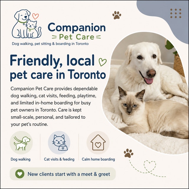 Dog & Cat Walking, Feeding, Boarding by Companion Pet - photo 2