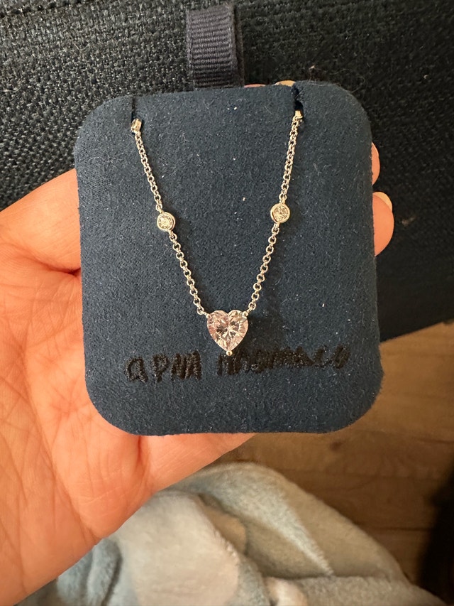 APM Monaco Lumiere Heart Adjustable Necklace