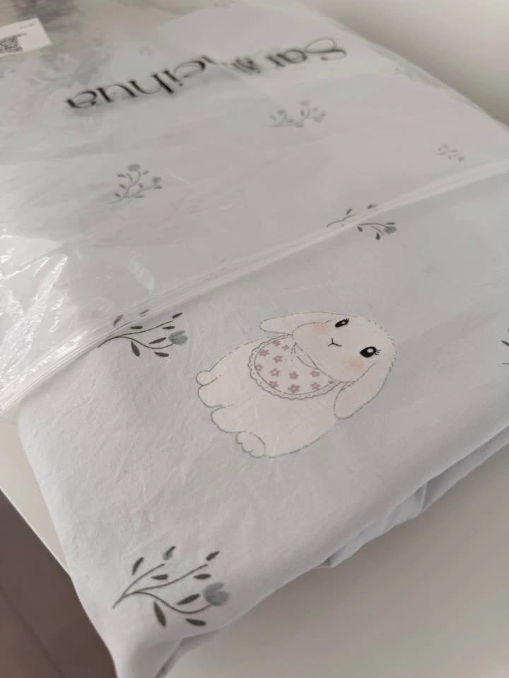 Brand New!! Bunny Floral Bedding 3 Piece Set - photo 4