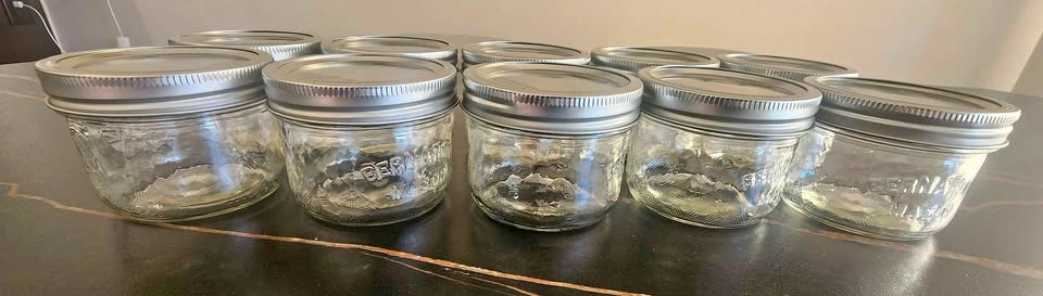 Bernardin 250ml Mason Jars with Lids – Set of 10