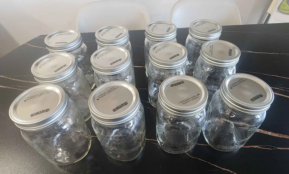 Bernardin 1L Wide Mouth Mason Jars with Lids (12 or 24 Pack) - photo 3