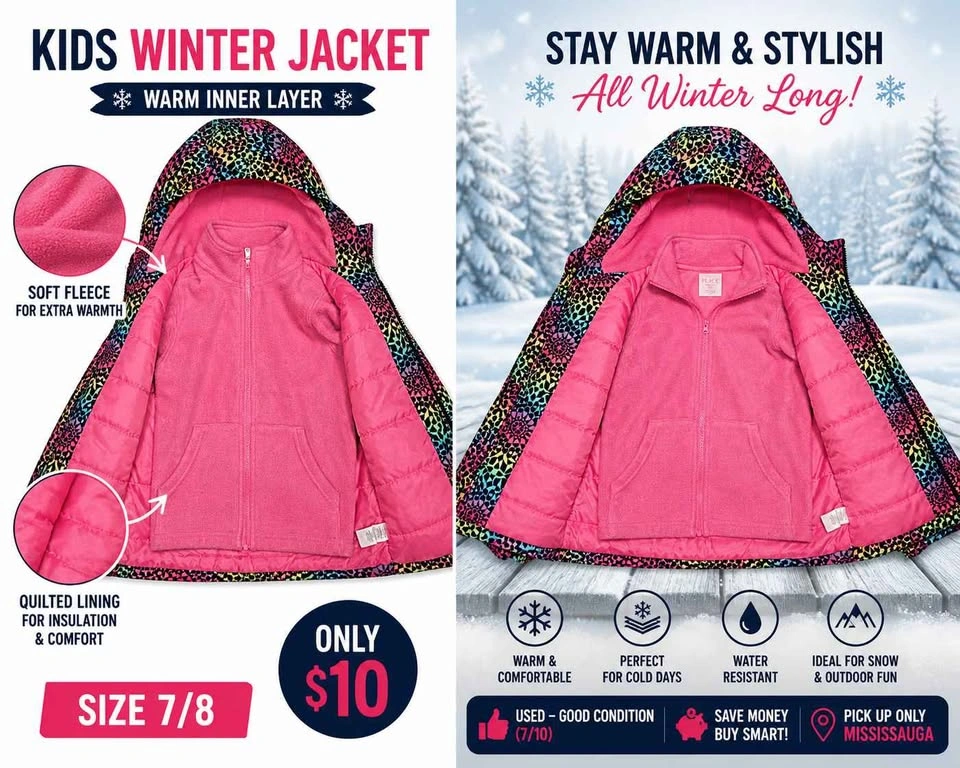 🧥 Girls Winter Jacket by The Children’s Place (Size 7/8) - photo 2