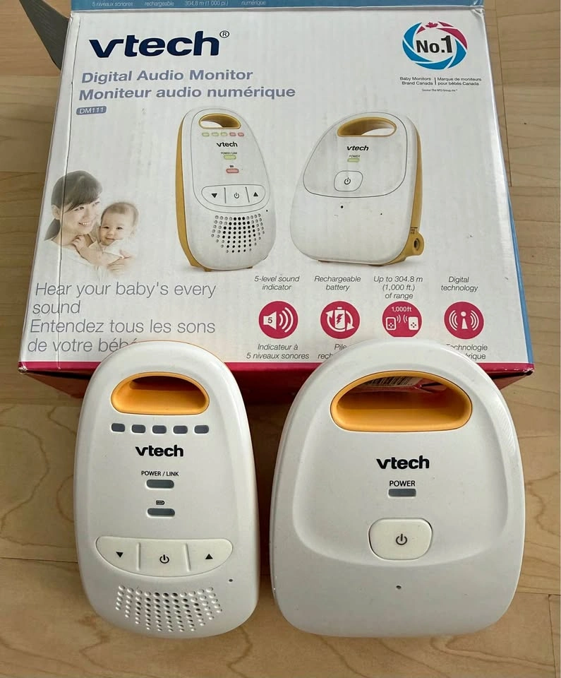 VTech Digital Audio Baby Monitor (DM111) – Brand New!