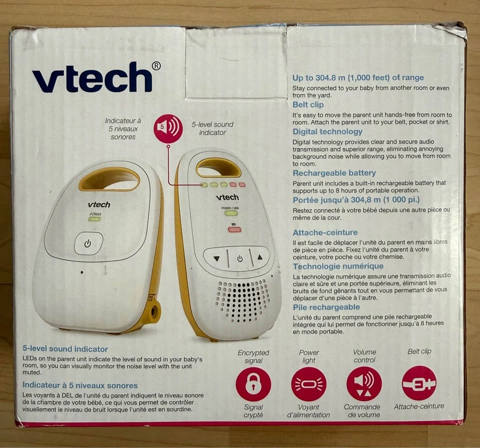 VTech Digital Audio Baby Monitor (DM111) – Brand New! - photo 3