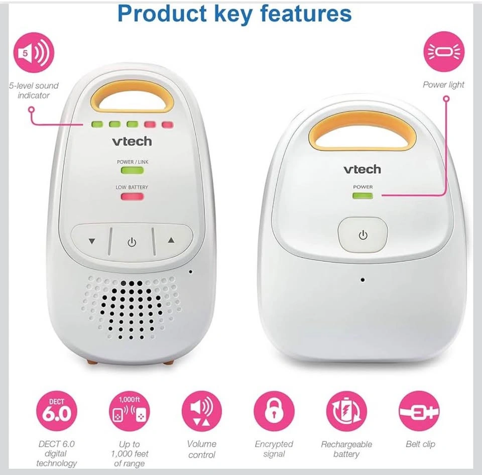 VTech Digital Audio Baby Monitor (DM111) – Brand New! - photo 4