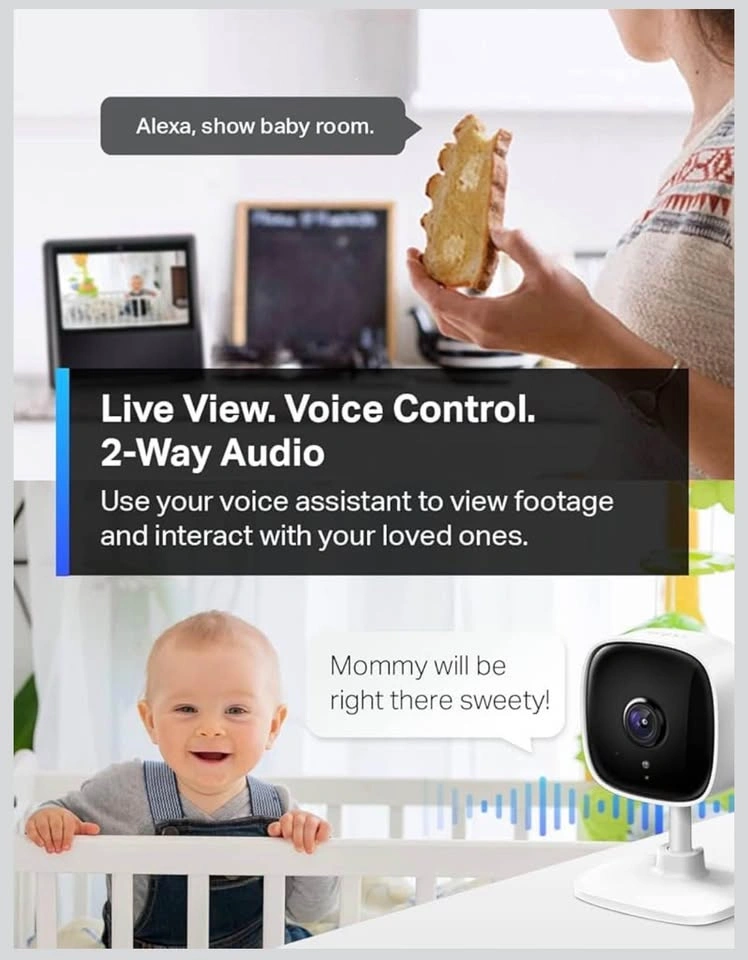 TP-Link Tapo C100 Smart Wi-Fi Camera – Brand New - photo 5