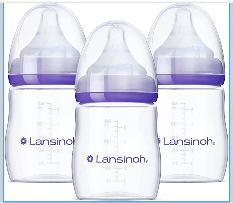 Brand New Lansinoh Feeding Bottles (3-Pack, 5oz) – Breastfeeding