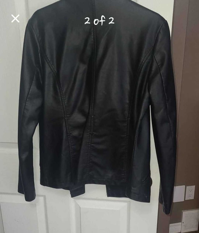 George Faux Leather Jacket Black - Med - photo 2