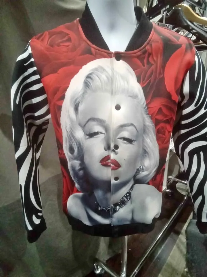 MENS JACKET WITH FACE PRINT