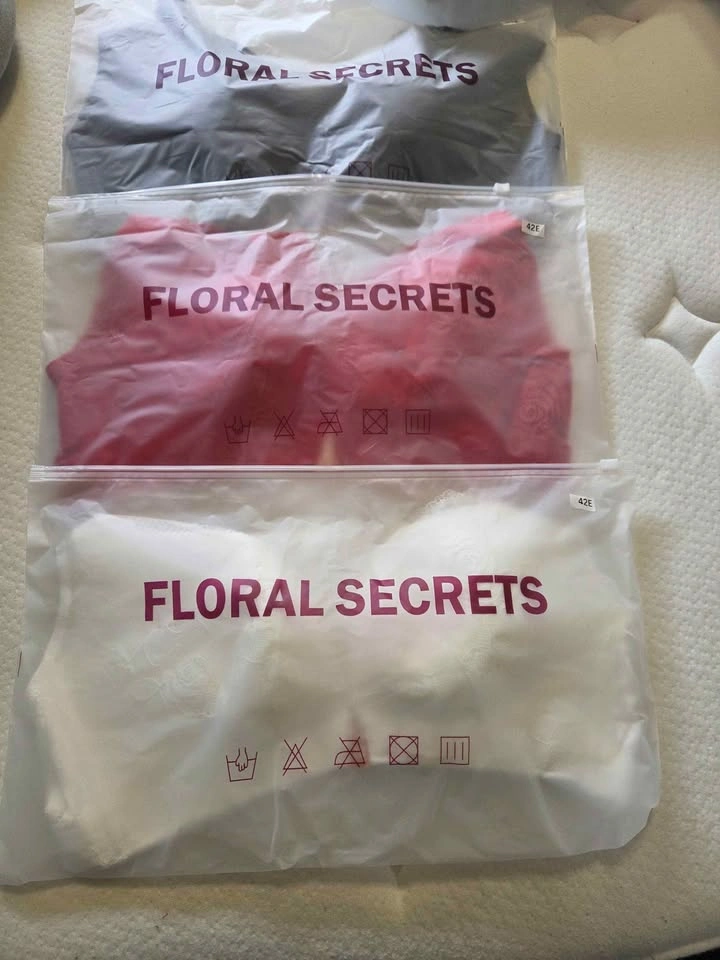 Floral Secrets Comfort Rose Bras - 38D & 42E - photo 4