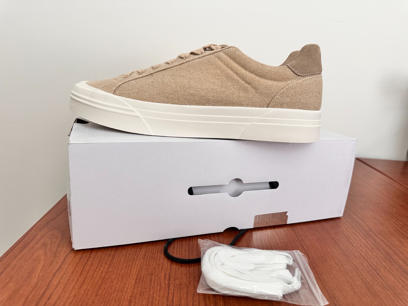 ALDO WILDSIDE-101 Men's Beige Canvas Sneakers - Size 12 - photo 2