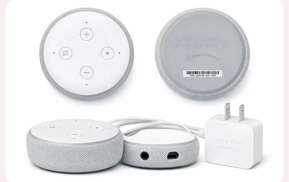 Echo Dot (3rd Gen) Smart Speaker + Power Adapter