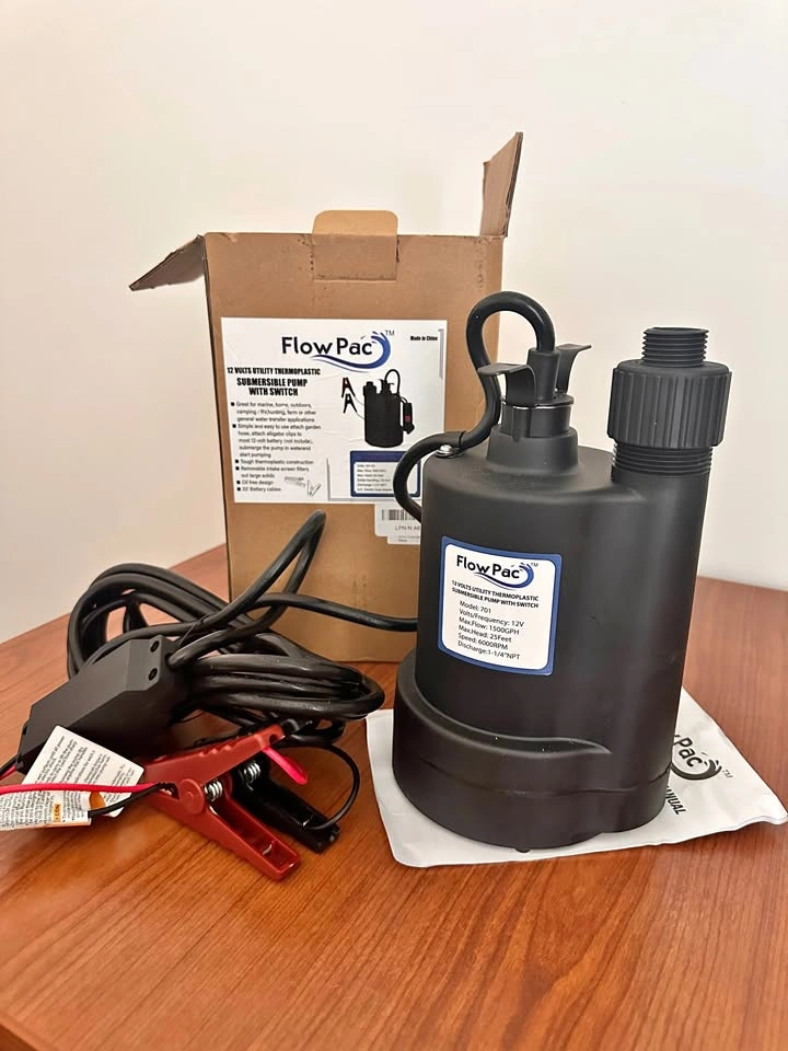12V DC Submersible Water Pump - 1500 GPH