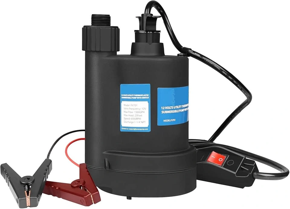 12V DC Submersible Water Pump - 1500 GPH - photo 2