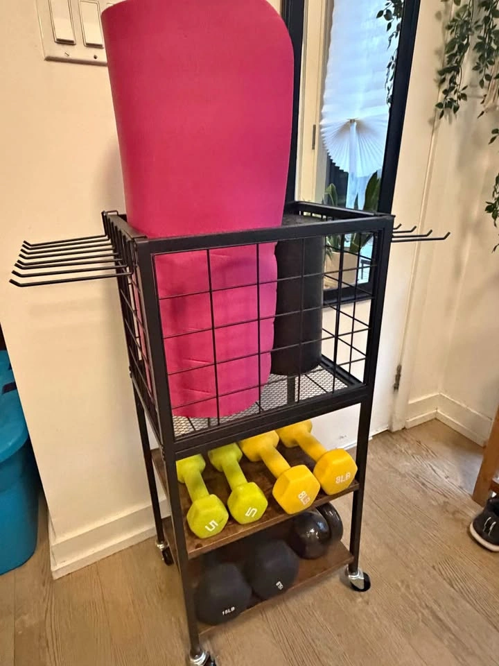 Workout Equipment Storage Organizer