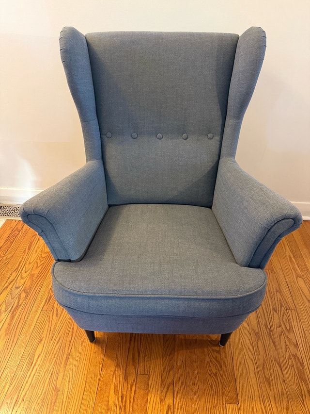 IKEA Strandmon Armchair and Ottoman - photo 2