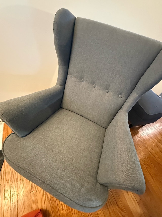 IKEA Strandmon Armchair and Ottoman - photo 4