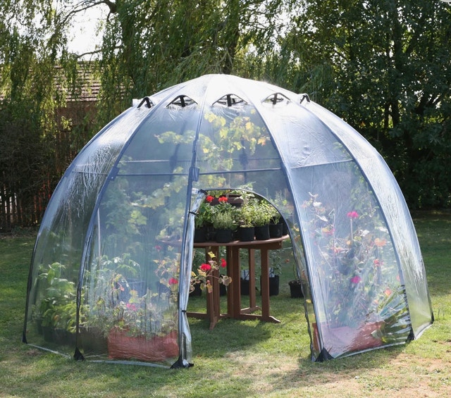 Haxnicks 11.5 Ft. W x 11.5 Ft. D Sunbubble Walk-in Greenhouse