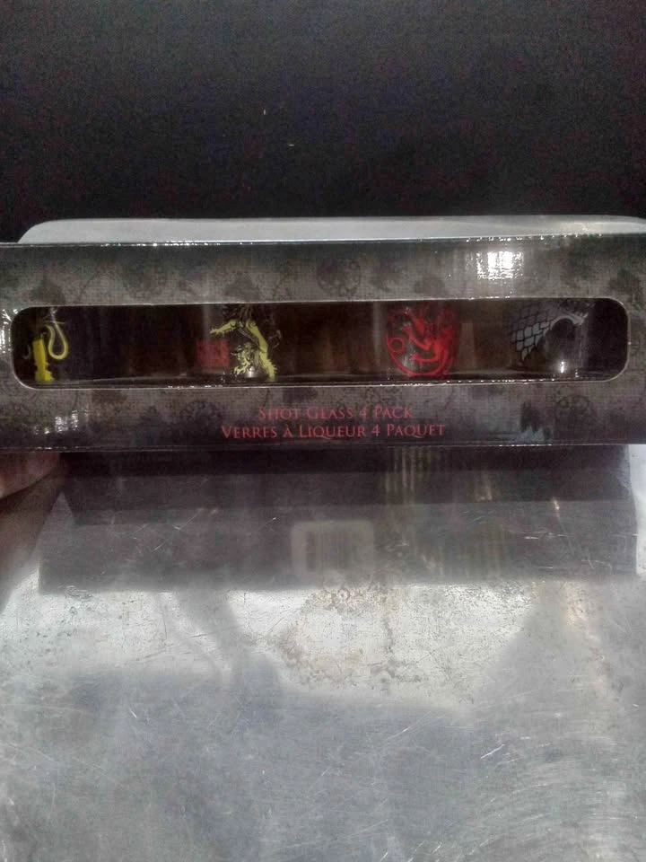 GAME OF THRONES SHOT GLASS SET OF 4