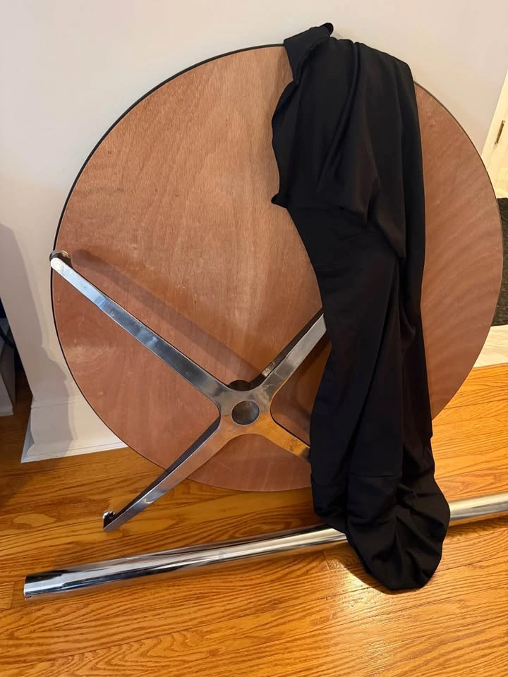 Black Spandex Linen Cocktail Table - photo 5