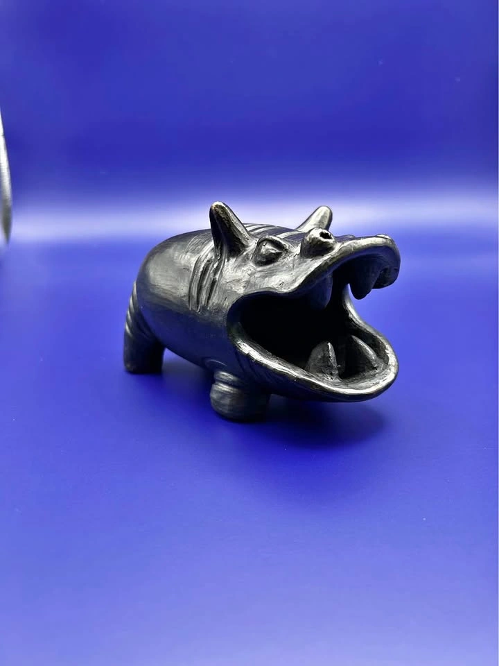 Hungry Hippo Bronze Figurine