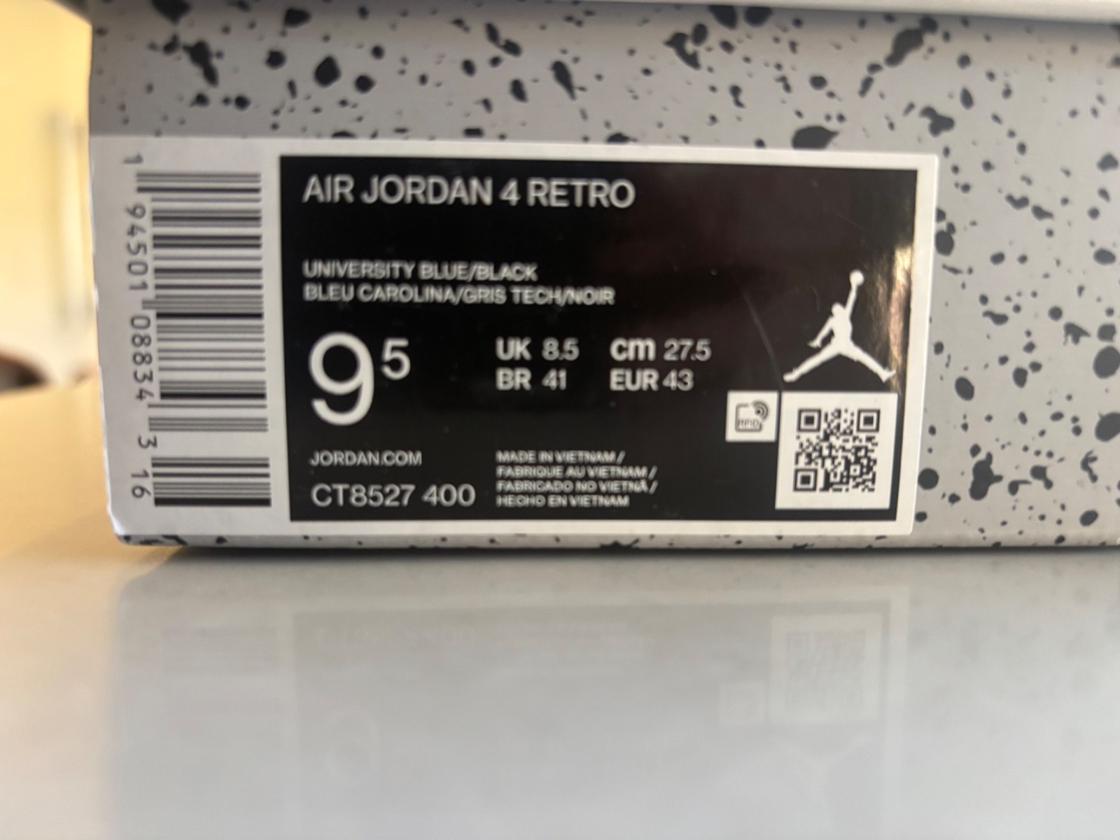 Jordan 4 University Blue Size 9.5 - photo 4