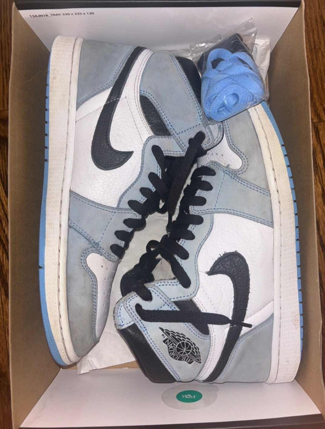 Size 10 - Jordan 1 Retro OG High University Blue - photo 3