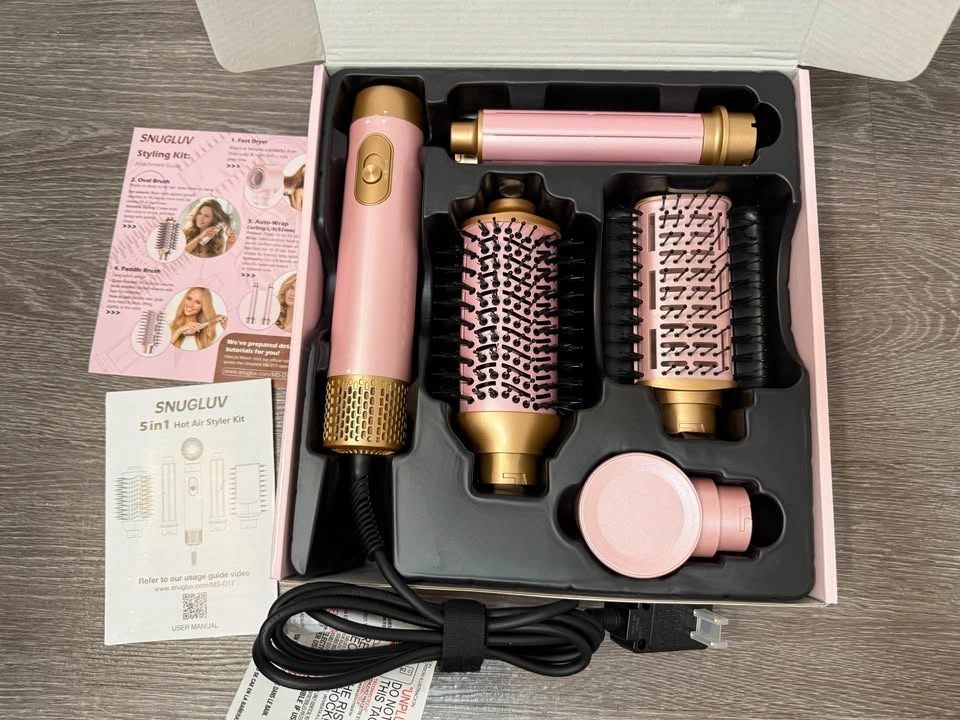 5-in-1 Blow Dryer Brush Set - Pink