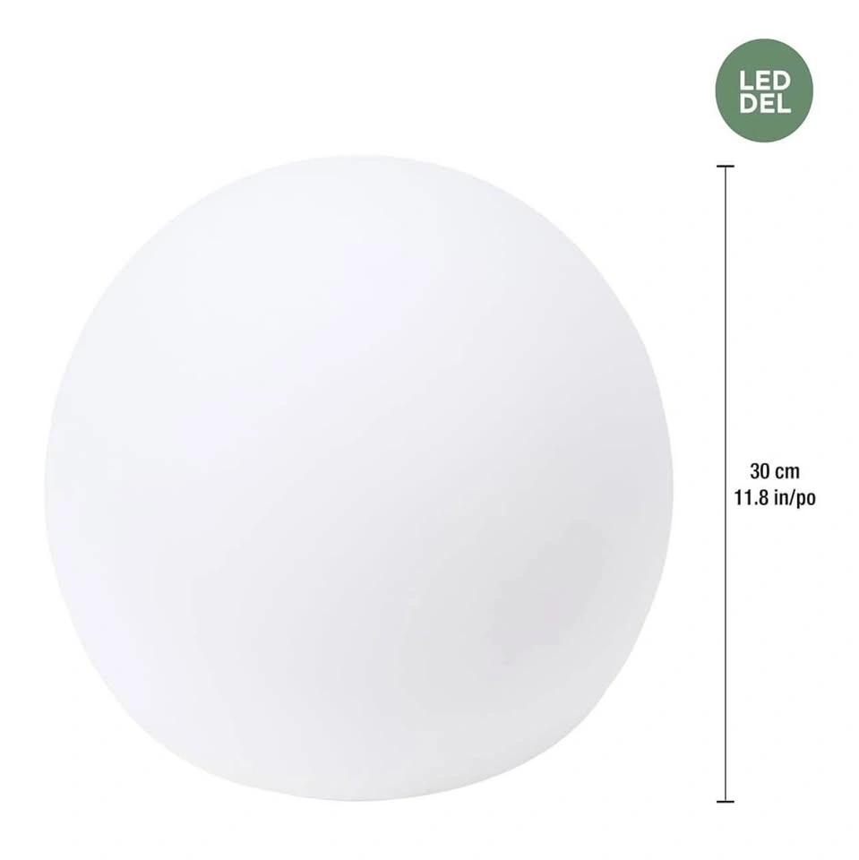 Solar & USB Charging 12" Color-Changing Globe Ball w/ Remote - photo 5