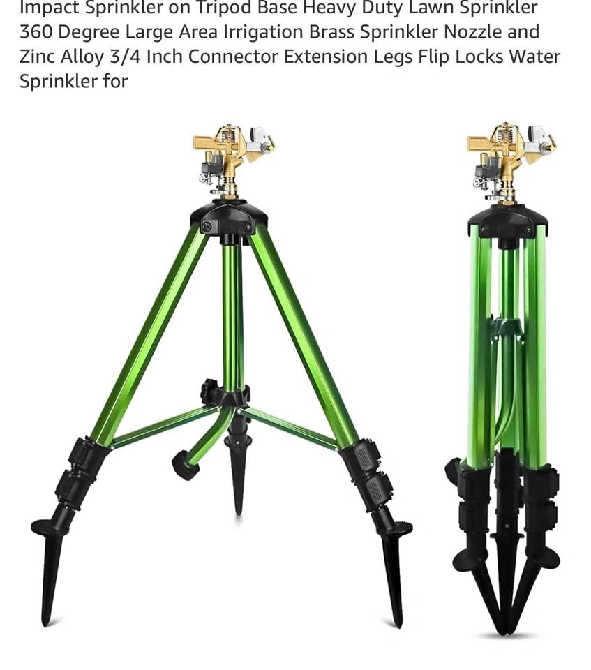New Lawn Sprinkler on Tripod - Large Irrigation Base