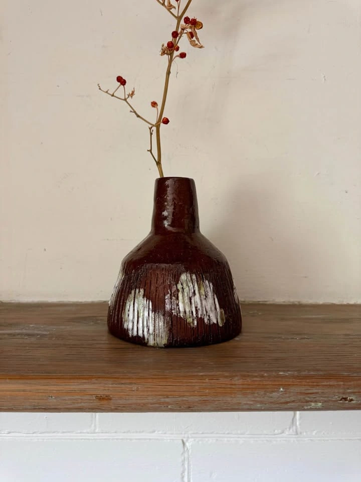 Vintage Anke van Ginhoven Studio Pottery Vase - Sutton Quebec MC - photo 2