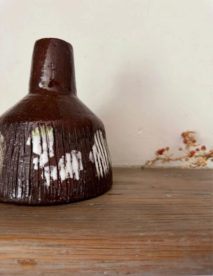 Vintage Anke van Ginhoven Studio Pottery Vase - Sutton Quebec MC - photo 4