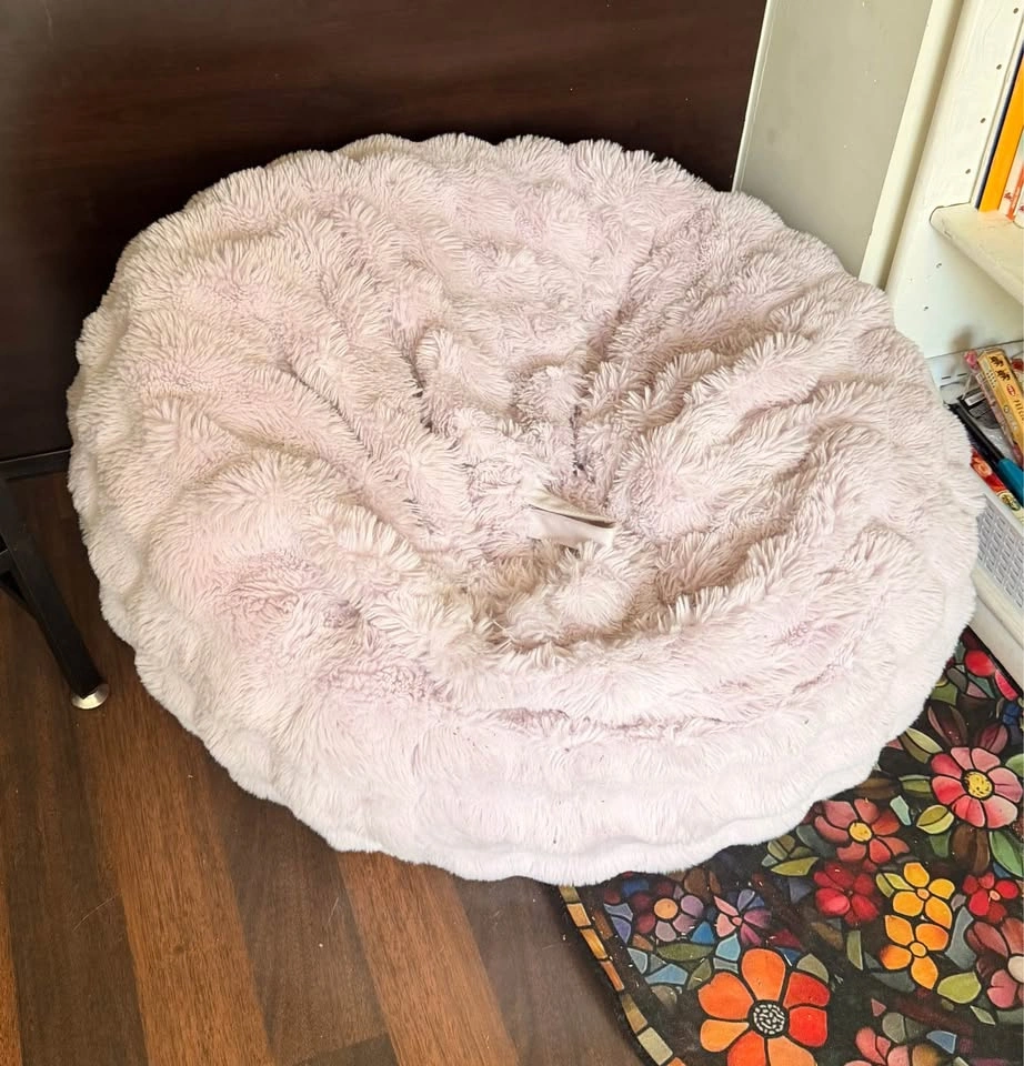Fluffy Faux Fur Bean Bag - WITH FILLINGS - photo 2