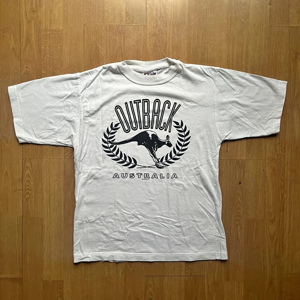 Vintage Outback Australia White Graphic Tee - Men’s Small