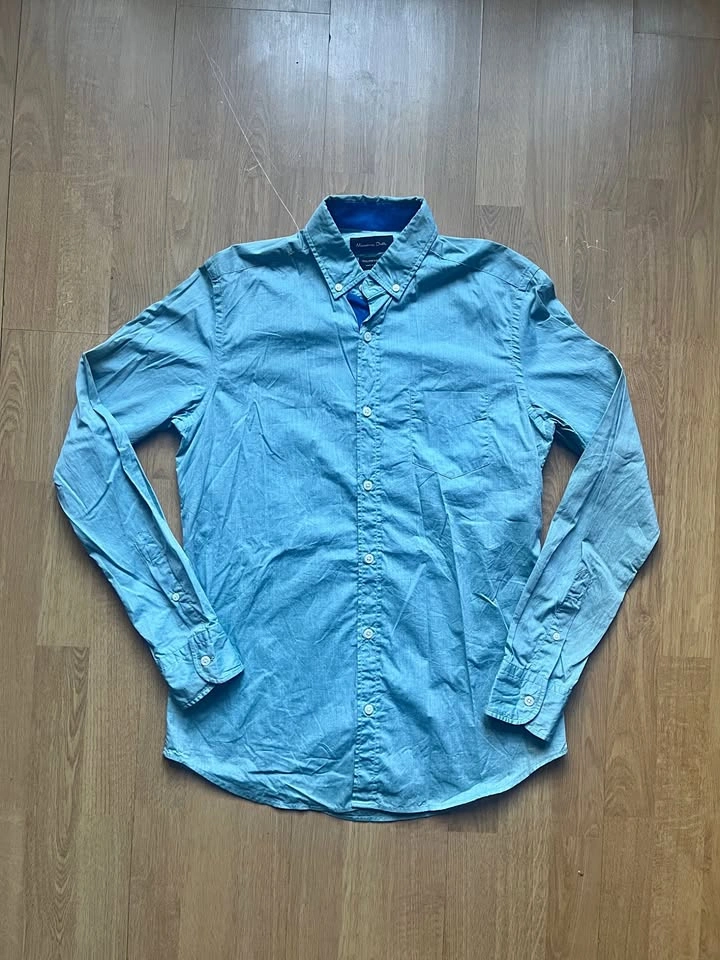 Massimo Dutti blue button-down shirt - men's small