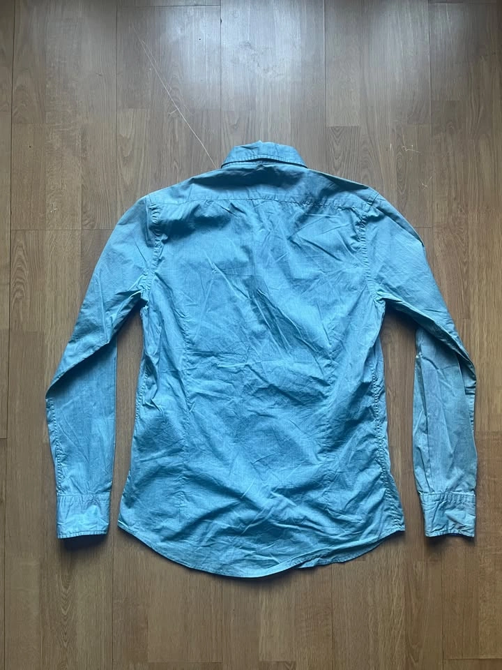 Massimo Dutti blue button-down shirt - men's small - photo 2