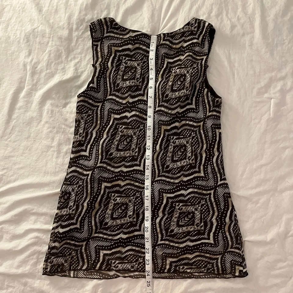 Vintage Y2K Alexandra Bartlett brown tank top blouse - women's m - photo 5