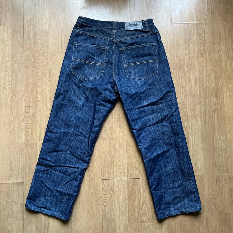 Vintage Brooklyn Xpress Baggy Fit Dark Blue Jeans - Men’s W34 L3 - photo 2
