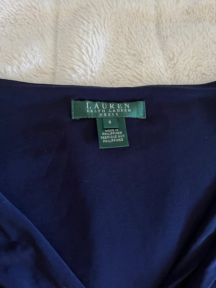 Lauren Ralph Lauren Navy Blue Dress - Size 6 - photo 3