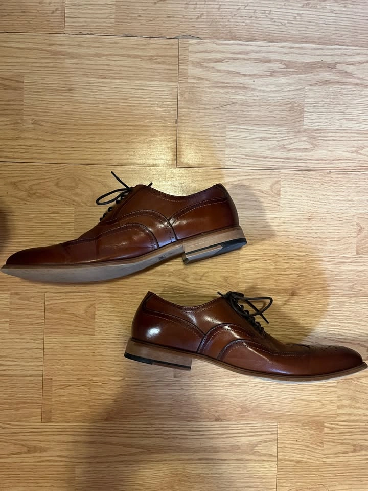 Men's size 12 brown leather loafers - photo 2