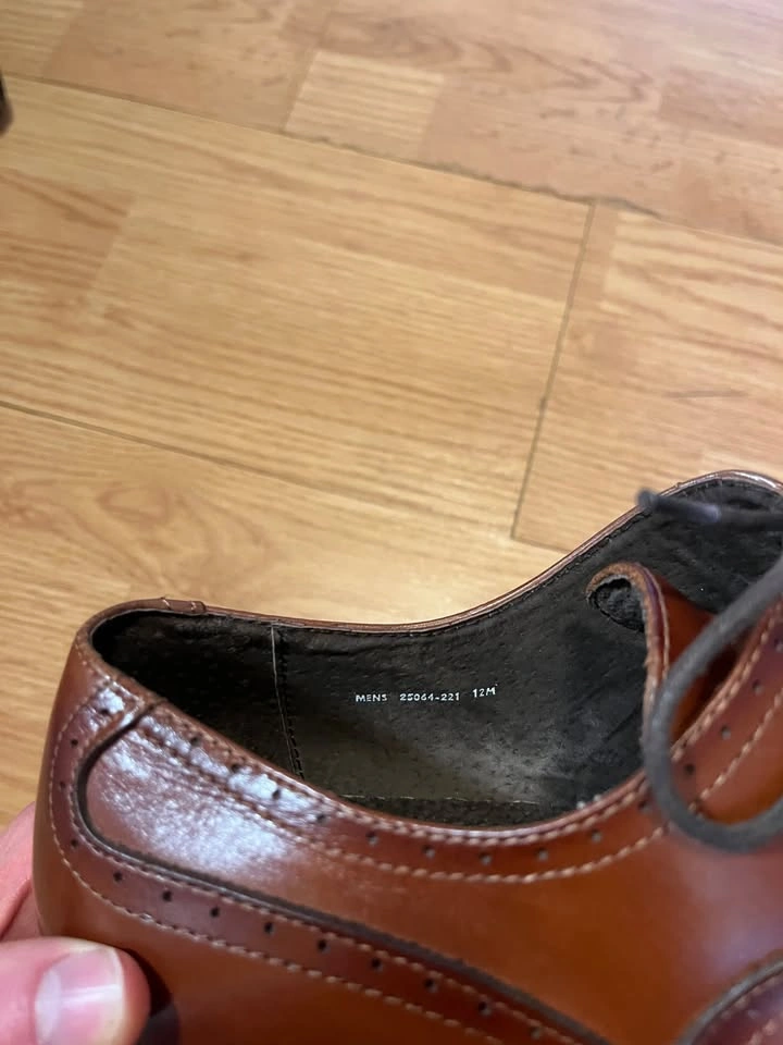 Men's size 12 brown leather loafers - photo 4