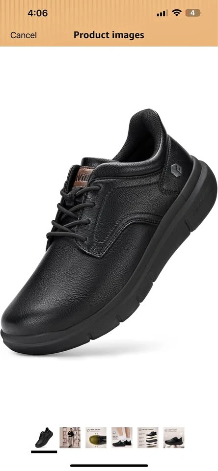 FitVille Men's Wide Slip On Shoes - Size 10 EW