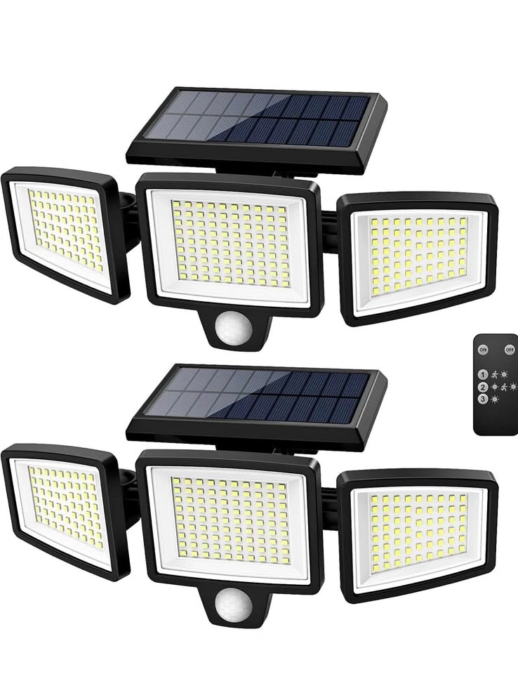 Solar Motion Sensor Outdoor Lights - 2500LM Bright LED Security