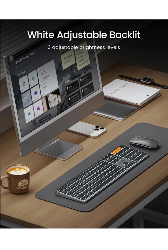 ProtoArc Backlit Bluetooth Keyboard and Mouse for Mac, KM100-A - photo 4