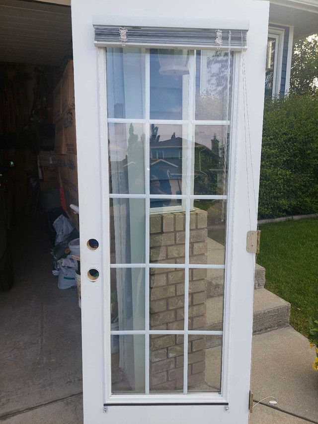 Exterior 32 x 80 inch Door with Glass and venetian blind - photo 2
