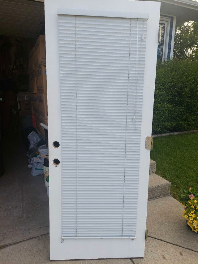 Exterior 32 x 80 inch Door with Glass and venetian blind - photo 3