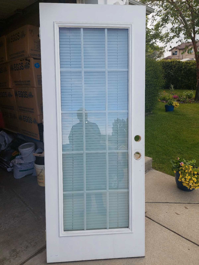 Exterior 32 x 80 inch Door with Glass and venetian blind - photo 4