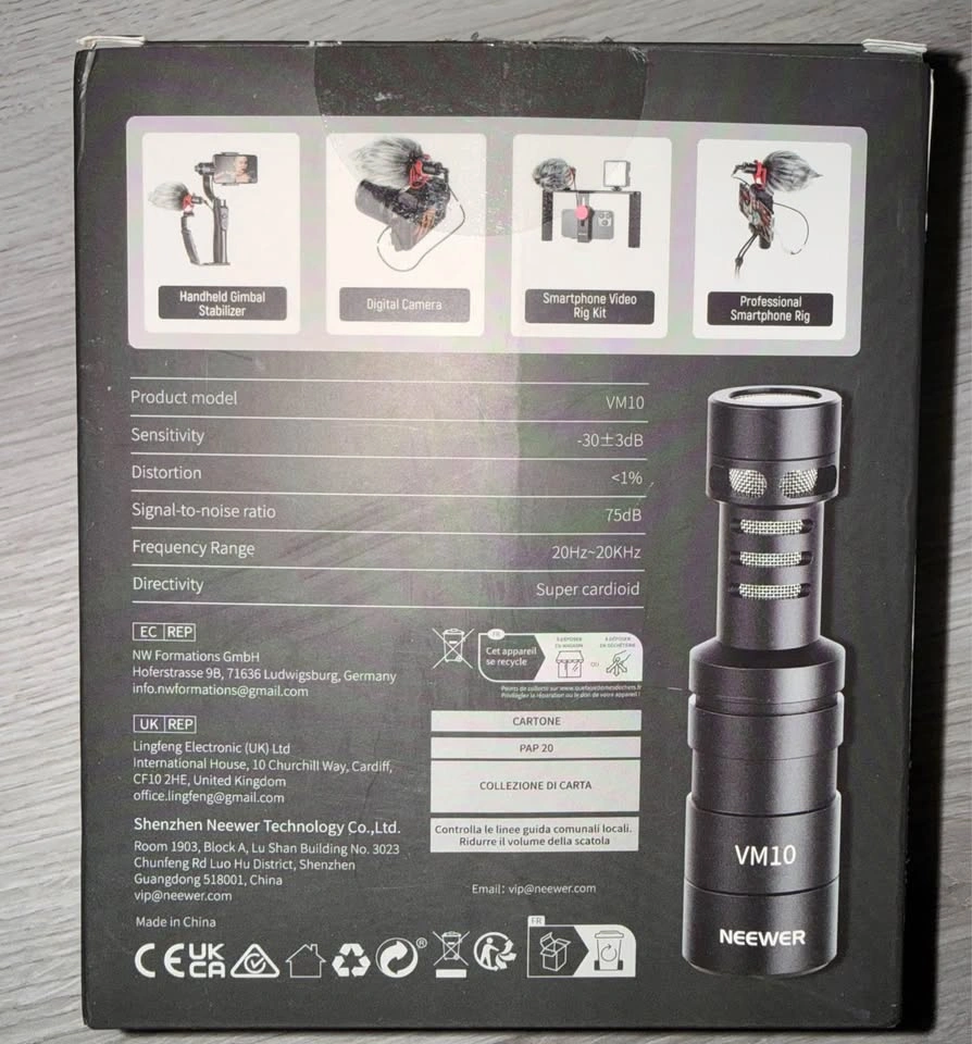 NEEWER Plug & Play Vlog Microphone VM10 - photo 2