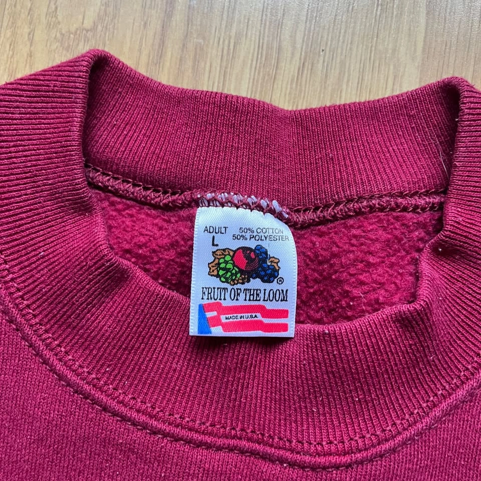 Vintage Beverly Hills Maroon Crewneck Sweatshirt - Men's Large - photo 3
